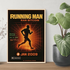 Bitcoin Hero Art Print: Hal Finney Tribute - Retro Crypto Poster (Digital Download)