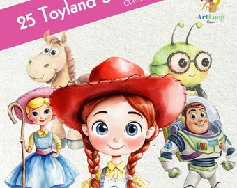25 watercolor cartoons, cartoons figures, buzz lightyear, woody, toy story png, cartoon character, cartoon designs, cartoons png, clipart