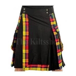 Scottish Utility Kilt Hybrid Custom Made Premium Kilt For Men - 40 Colors - Cargo Pockets Kilt - Kilt For Him - Utility  Tartan Hybrid Kilt