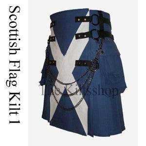 Premium - Scottish Utility Cotton Kilt For Men - Size 30 to 62 - Various Colors - Tactical Duty Kilt - Flag Kilt - Scottish Kilt - UK Kilt