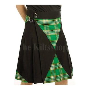 Scottish Utility Kilt Hybrid Custom Made Premium Kilt For Men - 40 Colors - Cargo Pockets Kilt - Kilt For Him - Utility  Tartan Hybrid Kilt