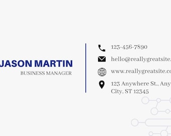Custom Business Cards - Customizable Template