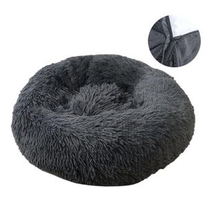 Washable Plush Dog Bed – Removable Round Cat Bed, Soft Pet Cushion, Warm Sleeping Mat for Pets