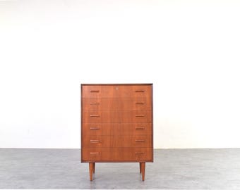 Mid-Century Danish Teak Chest of Drawers, 1960s.