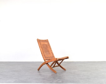 Folding Chair by Ángel Pazmiño for Muebles de Estilo, 1960s.