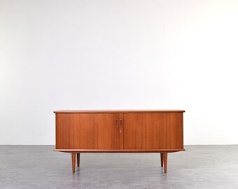 Mid-Century Danish Teak Tambour Sideboard, 1960s