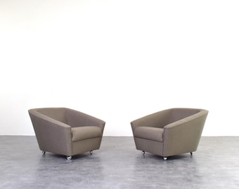 Space-Age German Lounge Chairs, 1960s, Set of 2