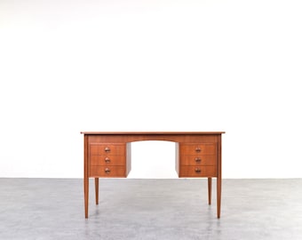 Mid-Century Danish Teak Desk, 1960s.