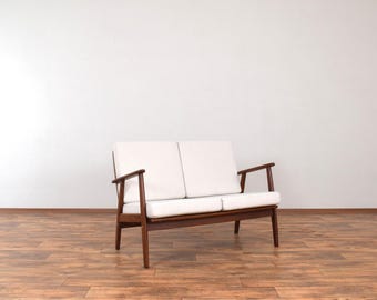 Mid-Century Danish Teak Two-Seater Sofa, 1960s.