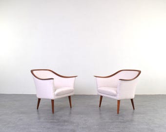 Mid-Century Norwegian Teak Armchairs by Fredrik A. Kayser for Vatne Lenestolfabrikk, 1960s, Set of 2