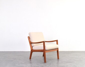 Mid-Century Danish Teak Senator Lounge Chair by Ole Wanscher for Cado, 1960s.
