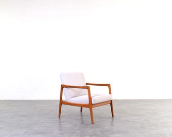 Mid-Century Swedish Teak Lounge Chair by Alf Svensson for Dux, 1960s.