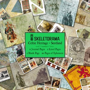 Celtic Heritage - Kit de diario basura digital de Escocia