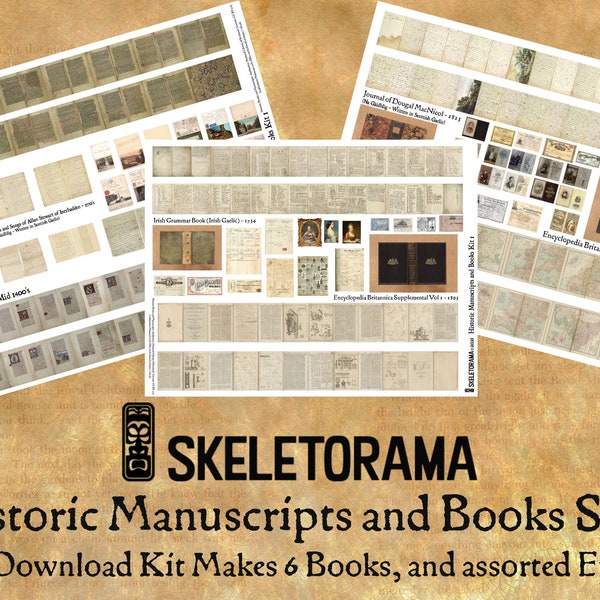 Digital Download - Historic Manuscripts and Books Set 1