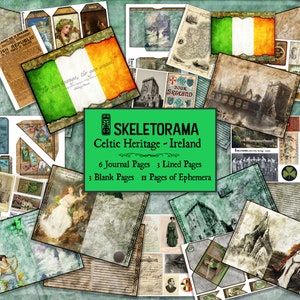 Celtic Heritage - Ireland Digital Junk Journal Kit