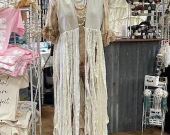 Lace Fringe Vest for for Boho Bride Coastal Cowgirl Outfit Accessory Western Boho Lace Duster Nashville Bachelorette Party Layering Piece