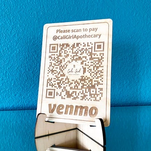 Scannable QR Code Sign, QR Code, website link,  business page, mobile scan, Venmo QR code