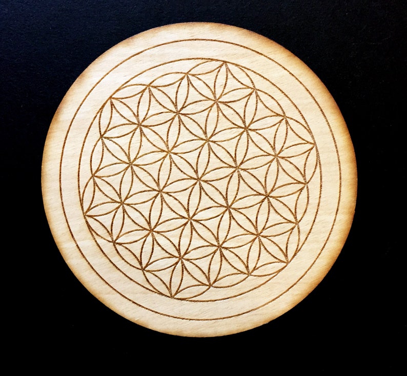 Flower of Life Grid Crystal Grid Meditation Sacred Etsy