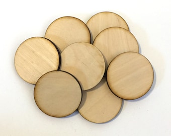 Round Wood Circle 2" Crafting shapes Wood burning discs Unfinished circles ready to paint crafts RTP Set of 25 blank Christmas decoration