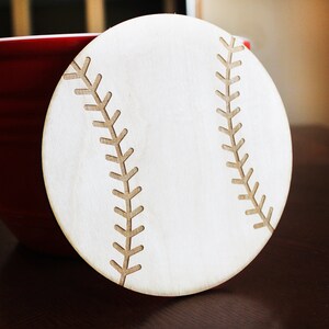 Baseball Wood Trivet, baseball trivet, hot plate, baseball decor, home decor, wall hanging, laser cut,