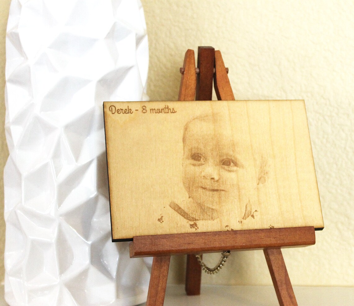 Photo Engraved on Wood Engraved Wood Photo Engraved Etsy