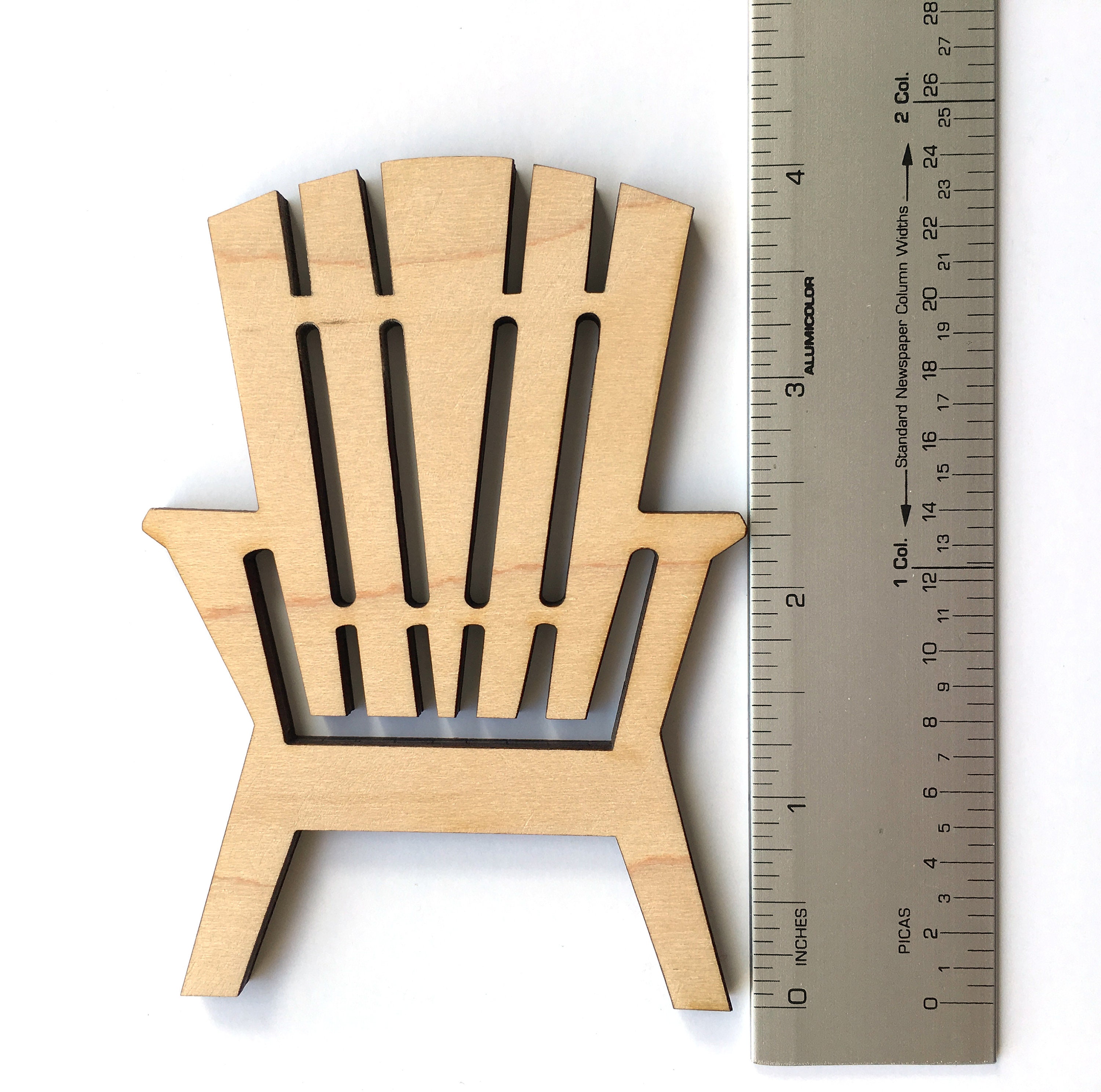 Unfinished Wood Adirondack Chairs Set of 10 Craft Cutouts Etsy