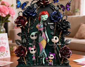 Nightmare Family Mother of Nightmares Personalized Acrylic Decor, Gothic Mom Gift