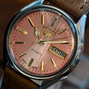 Vintage Seiko 5 Automatic Men&#39;s Wrist Watch Day Date – 6309  Japan