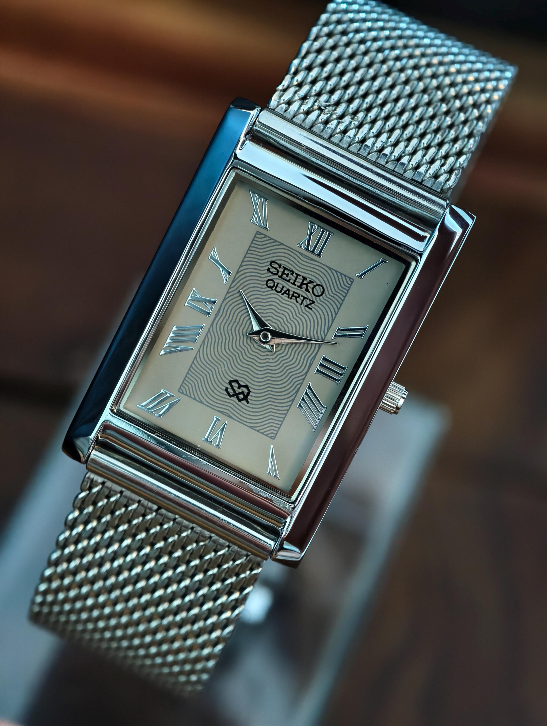 Seiko tank silver - Etsy 日本
