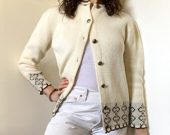 1950's Cream Cardigan, by Marvin USA