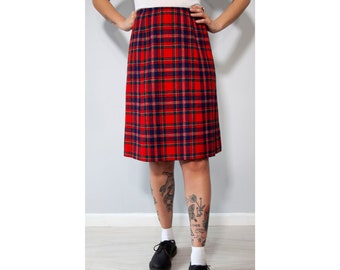 1950s Pendleton Plaid Skirt