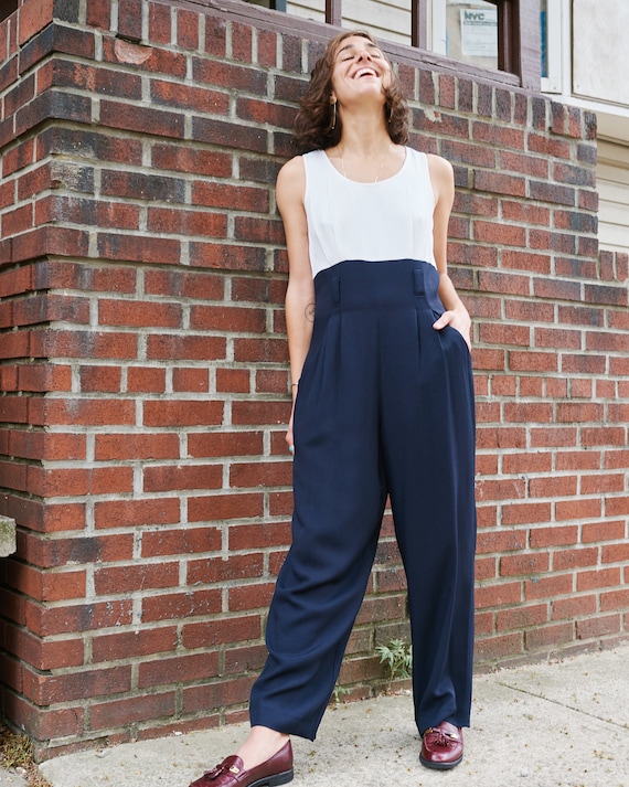 1990s Two Tone Jumpsuit - image 1