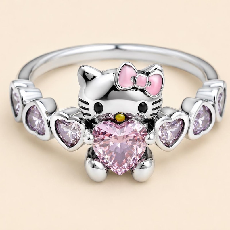 Hello Kitty Rring Hello Kittys Ring - Etsy