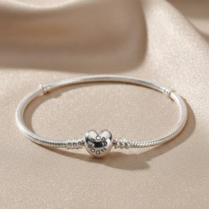 Pandora Sterling Silver 925 Bracelet – Heart Clasp – Includes Pandora Black Pouch