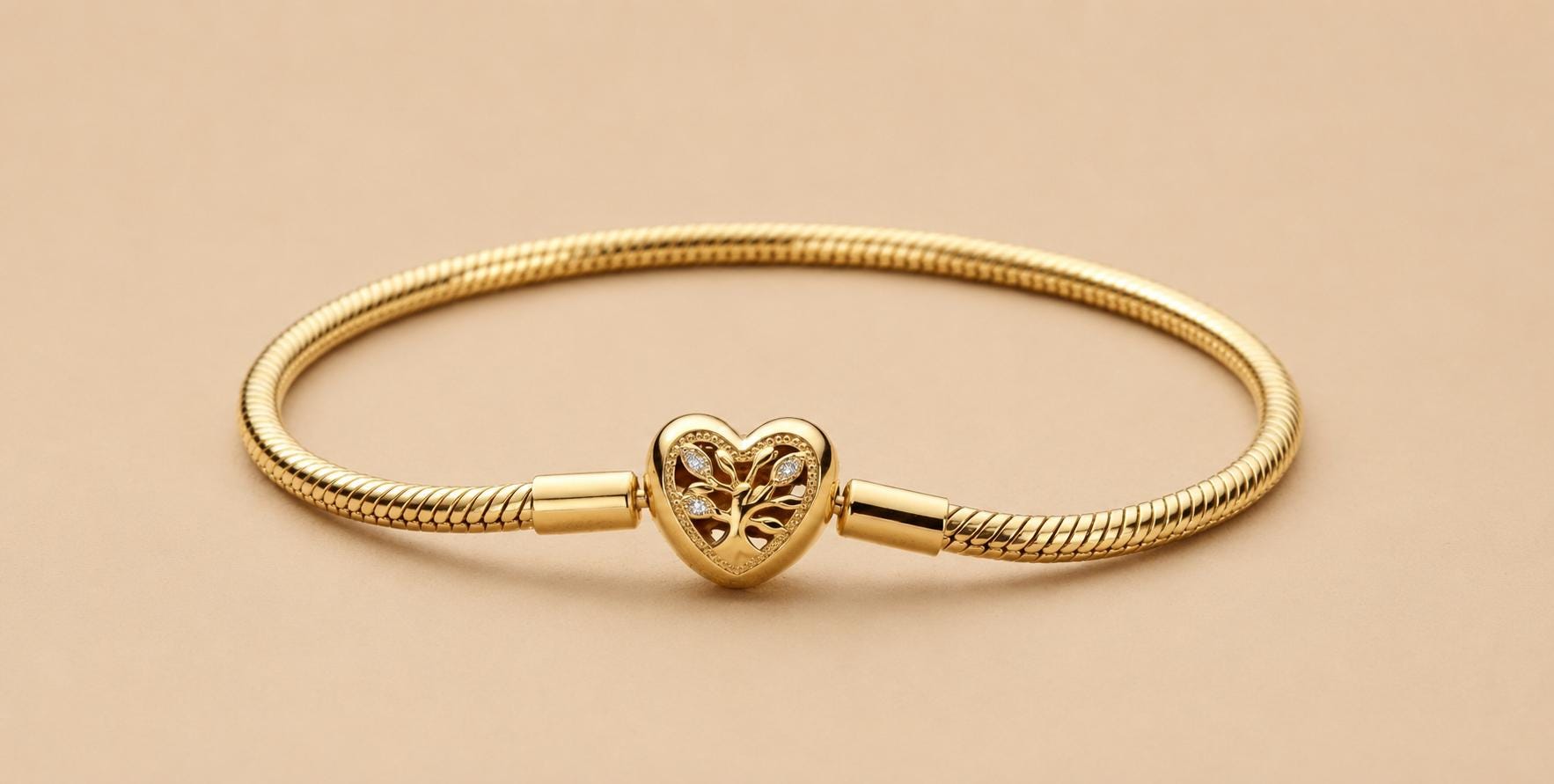 Pandora gold bracelet - Etsy 日本