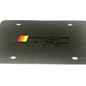 Customized 3D TRD Classic 5.7L V8 Sport Emblem License Plate Tag