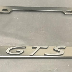 3D GTS Nummernschildrahmenabdeckung aus Edelstahl