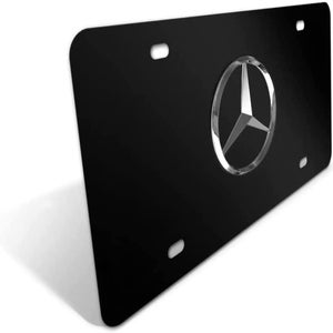 Customized 3D Emblem License Plate Tag For Mercedes Benz