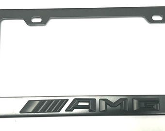 3D AMG-nummerplaatframeafdekking roestvrij staal