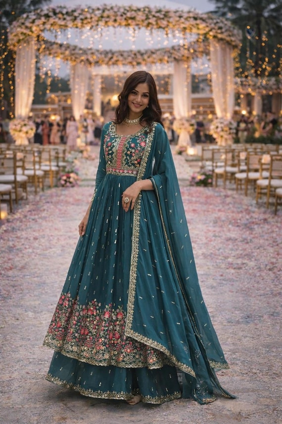 shalwar kameez pakistani Suit with Heavy Embroidery Work | Indian Wedding Sharara Set for Women Party salwar kameez women pakistani clothes