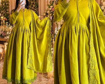 Designer Silk Party Wear Top Dupatta,Pakistani salwar kameez Embroidered kurta lehenga set,Partywear ethnic Outfit Anarkali Suit for Women