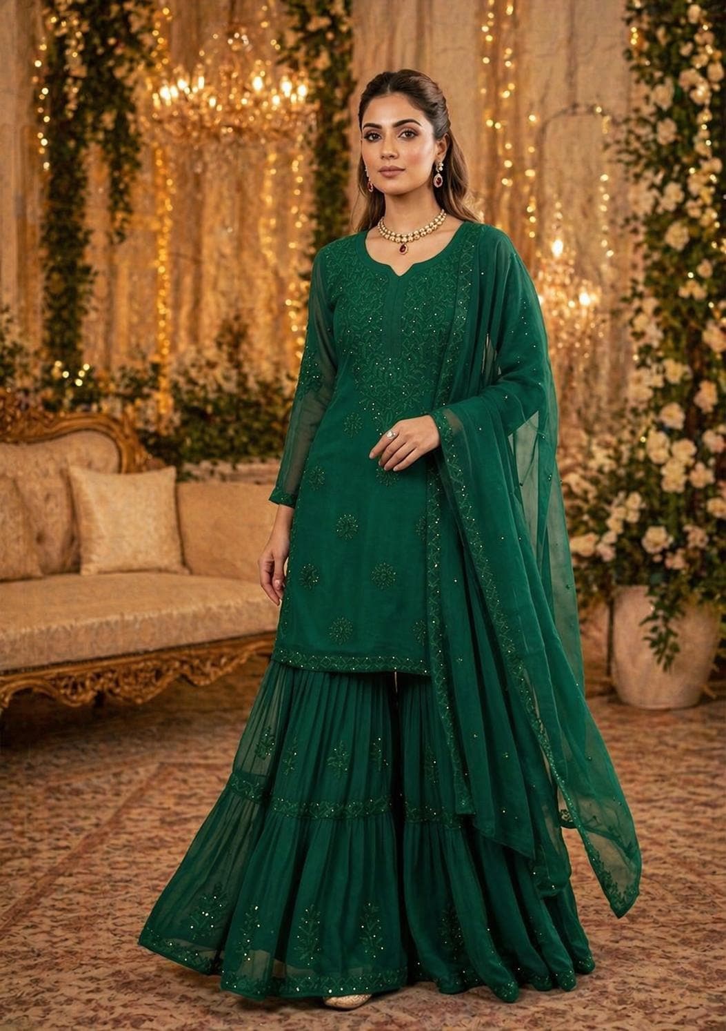 Pakistani Sage Green Dress - Etsy Israel Pakistani Sage Green Dress - Etsy Israel