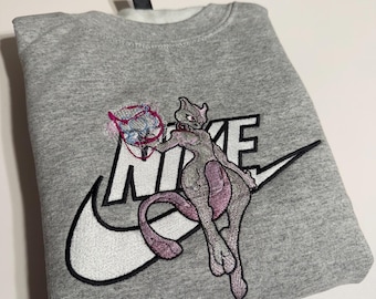 Psychic Pocket Monster humanoid (Metallic Embroidery) Crewneck Sweatshirt