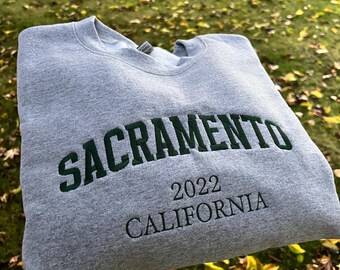 Sacramento (insert year) sweatshirt Sac State colors