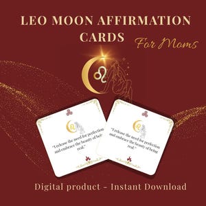 Leo Moon-bevestigingskaarten voor moeders