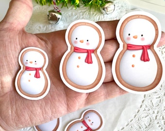 Snowman Stickers Waterproof laptop sticker Christmas Winter Sticker family Waterproof sticker stocking stuffer vinyl decal F5