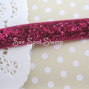 PINK Metallic Velvet Ribbon  Christmas trim  Hot dark Pink card making crafts hair bows scrapbooking ornaments  2 yards w1hl