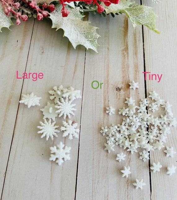 Snowflake Buttons Set Christmas Buttons Snow Embellishment Sewing Scrapbook  Snowflakes Snow Flake 3/4 3/8 Miniature Mini Small Little 8-28 - Yahoo  Shopping