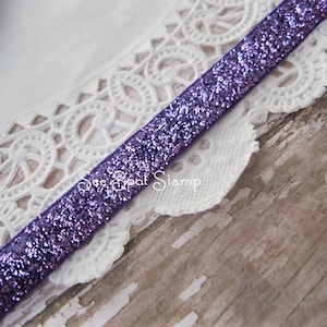 Purple Violet Metallic Velvet Ribbon  Christmas trim grape card making hair bows sparkly sewing scrapbooking crafts  3 yards  3/8 w1hl