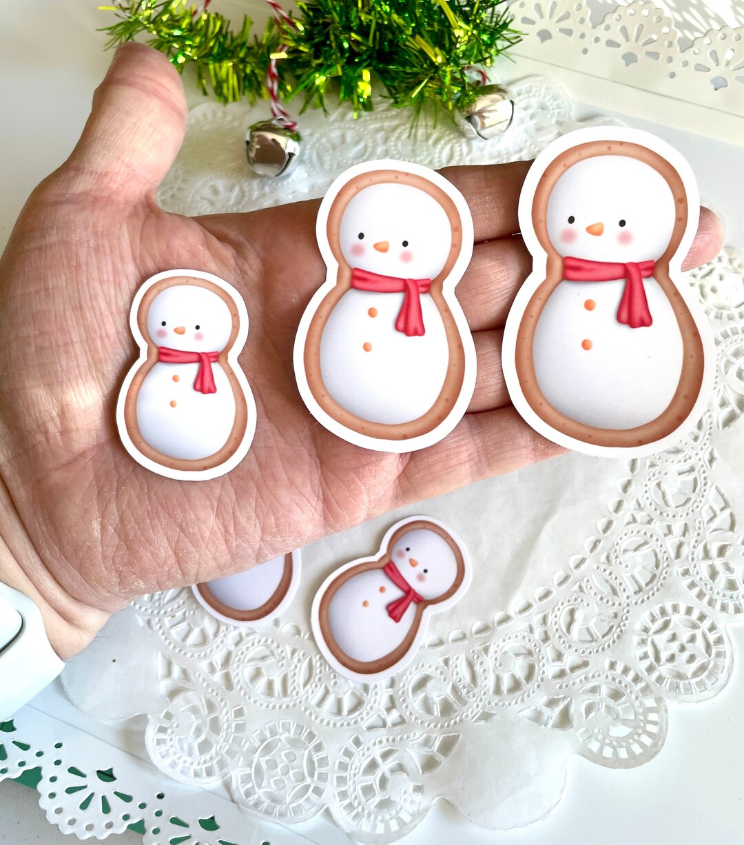 Snowmaker Stickers Snowman Stickers Waterproof Laptop Sticker Christmas Winter Sticker ...